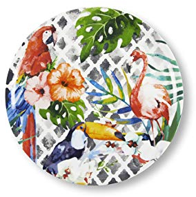 Excelsa Tropical - Plato de pizza, multicolor