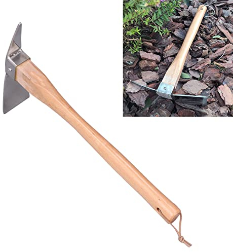 BigKing Pioche de Jardin, Pick Axe Simple Pratique Fine Fabrication en Acier Inoxydable Bois Matériel Creuser Outils