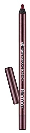 Flormar Extreme Tattoo Gel Pencil 010 Dusty Plum, hochpigmentierter Gel-Kajal, mattes Finish, wasserfest & wischfest, langanhaltend, für Kajal, Lidstrich & Smokey Eyes, 1,2 g
