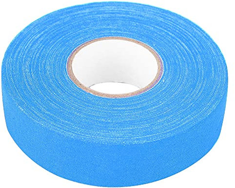 Jenngaoo Nastro per Bastone da Hockey, 1 in 27 Yards Larghezza Poliestere Poliestere Nastro Rotolo Badminton Pole Rod Pads per Impugnatura da Badminton,palo da Golf,Racchetta da Tennis(Blu)