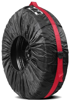 Reifentaschen Auto Ersatz Reifen Abdeckung Fall Autos Rad Reifen Lagerung Taschen Schutzhülle Auto Styling Einstellbare Saisonale Reifen Lagerung Tasche (Color : Red 1pc 16-20inch)