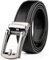 WERFORU Ledergürtel Herren Automatik Schnalle Leder Ratschengürtel 30mm Breit Ledergürtel für Anzug und Freizeit Schwarz