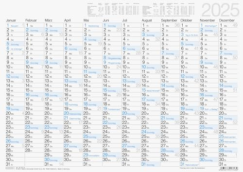 BRUNNEN Tafelkalender 2025 | A3 quer