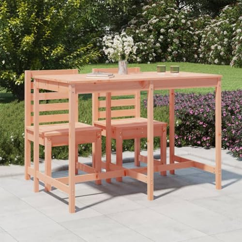Chaduof Gartentisch, Buffettisch, Garten Esstisch, Multifunktionstisch, Terrassentisch, Picknicktisch, Spieltisch, Flohmarkttisch, 159,5x82,5x110 cm Massivholz Douglasie