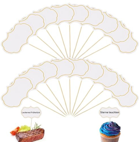 50 Cartellini Per Buffet Pennarelli Per Formaggi Bianchi, Etichette Alimentari Scrivibili Per Buffet, Per Buffet,Tavolate,Matrimoni,Feste Di Compleanno,Etichette Segnaposto,Cartellini Prezzi (Bianco).