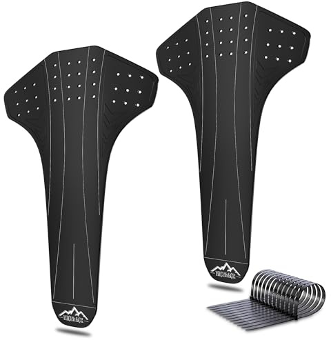NICEDACK Fahrrad Schutzblech, MTB Schutzblech VerläNgerung, Schutzbleche Mountainbike, Mudguard Rennrad Hinten, Fahrrad Spritzschutz Vorne, KotflüGel Fahrrad,Mud Guard MTB (L+L)