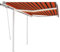 Gelenkarmmarkise Einziehbar, Xichuzi Sichtschutz Balkon, Balkon Markise, Seitenmarkise, Klemmmarkise, Sonnenvorhang, Balkonmarkisen, 3x2,5 m Orange Braun