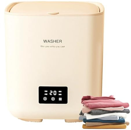 Mini lavatrice portatile, per lavanderia intelligente, con 4 modalità di pulizia, per vestiti del bambino, biancheria intima, campeggio, camper, viaggi