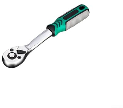 ZWEquipint Set di chiavi a cricchetto a 72 denti, con funzione di sgancio rapido, rotazione di 5 gradi, chiave a bussola in metallo, 1/4 3/8 1/2 pollici, strumento rotante reversibile, per meccanici