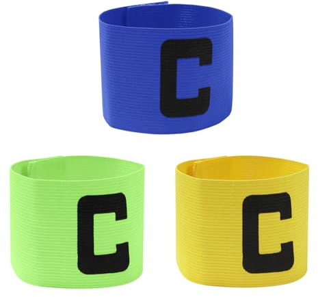 DUINIU 3 Pezzi di Cravatte da Capitano, Logo della Squadra Sportiva, Accessori Sportivi, Adatti per attività di Squadra E di Squadra.