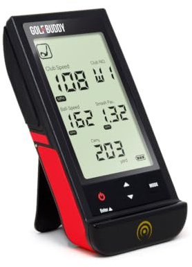 GolfBuddy Shot Mate - Monitor de Lanzamiento de Golf para Datos precisos de Entrenamiento de Golf, monitores portátiles compactos basados en Radar para Velocidad de Club, Velocidad de Pelota, Factor