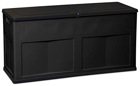 Toomax baule multibox trend da 320 litri, resistente ai raggi UV, colore nero, dimensioni 119x46x60h cm.