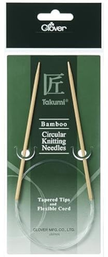clover Takumi Bamboo: Agujas de Tejer: Circular: 80 cm x 2,25 mm, Madera, 2,25 mm