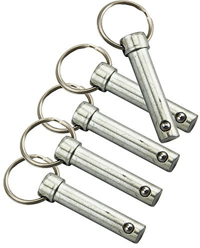 UP100 Lot de 10 goupilles à libération rapide de 6 mm 8 mm 10 mm avec extrémité à ressort (10 x 44 mm)