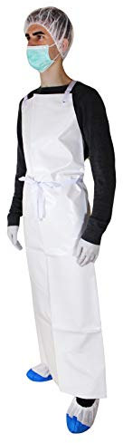 ProfiCare Schutzschürze Premium 90 cm x 120 cm Farbe Weiß 1 Stück