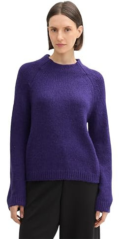 TOM TAILOR Women's 1044083 Pullover Sweater, 36518-Cosmic Violet, M