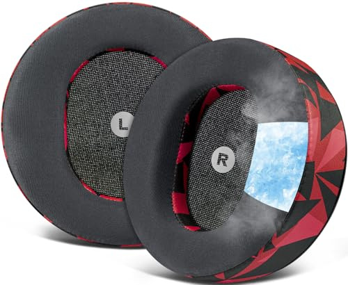 SOULWIT Kühlgel Ersatz Ohrpolster für Audeze Maxwell (Nicht geeignet für Audeze Maxwell 2) Kopfhörer, Polster mit atmungsaktivem EIS-Seidenstoff, hochdichtem Lärm reduzierendem Schaum