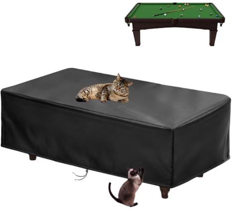 ăUpgraded FabricăSaking Pool Table Cover 6FT Billiard Table Cover, Black