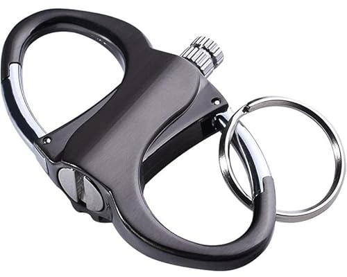 Keychain Lighter - Permanent Match Infinity Lighter with Keychain, Metal KEYCHAIN Unlimited Waterproof Matches, The Forever LIGHTER, Emergency Fire Starter Striker Set, for Outdoor Camping