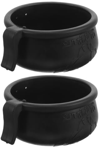 Abaodam 2 Juegos Taza de Alimentación para Aves de Corral de Copas para Agua y Comida para y Gansos Diseño Compacto y Reemplazable para Entrenamiento de Aves Domésticas