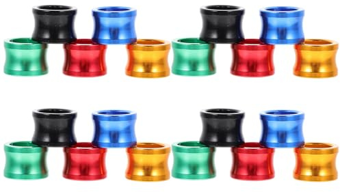 Artibetter 20 Anneaux de Patte en Aluminium Colorés pour Pigeons Voyageurs, Lot de 20 Pièces, Fournitures pour L'identification des Oiseaux et Volailles, Accessoires pour Élevage de Pigeons