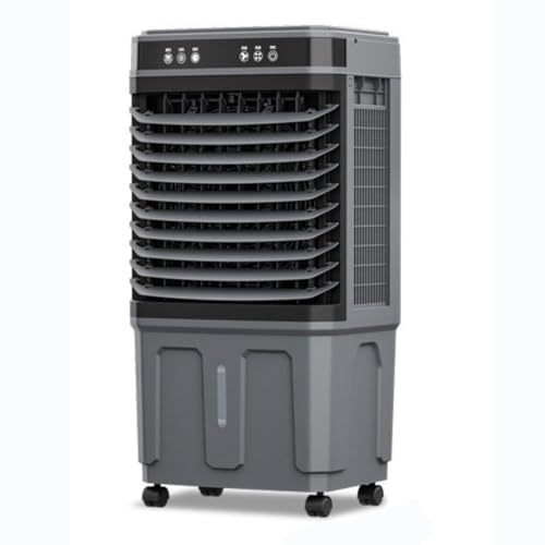 Avdunstande luftkylare med 4 isbox bärbar luftkonditionering med 5,3 gallon vattentank 120°svängningsfjärrkontroll 12 H timer bärbar kylfläkt med 3 hastigheter kylning AC-enhet för sovrum hem