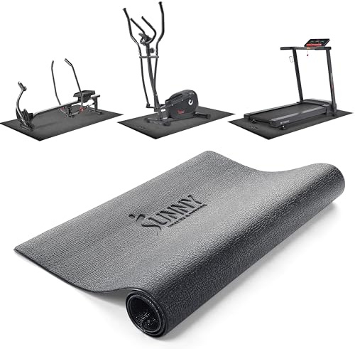 Sunny Health & Fitness Esterilla Antideslizante para Gimnasio Casa, Esterilla para Equipo de Ejercicio para Cinta de Correr, Bicicleta, Elíptica y Stepper, Esterilla para Yoga, M