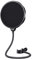Aokeo Professional Microphone Pop Filter Mask Shield For Blue Yeti and Any Other Microphone, Mic Dual Layered Wind Pop Screen With A Flexible 360° Gooseneck Clip Stabilizing Arm