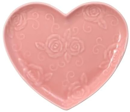 Pfaltzgraff Tearose Heart Salad Dessert Plate, 9 Pink