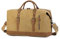 EverVanz Übergroßer Reisetaschen, Wochenend Tasche, Seesack, Vintage Handtasche, Segeltuch Lederbesatz Unisex Schultertasche