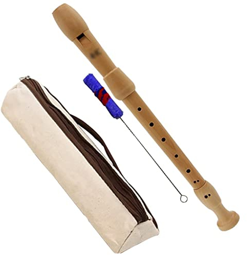 Flöte Anfänger Für Erwachsene Deutsch/Barock Altblockflöte, Professionelles 8-Loch-Flöteninstrument Aus Holz, Aufbewahrungstasche + Reinigungsstab + Lanyard