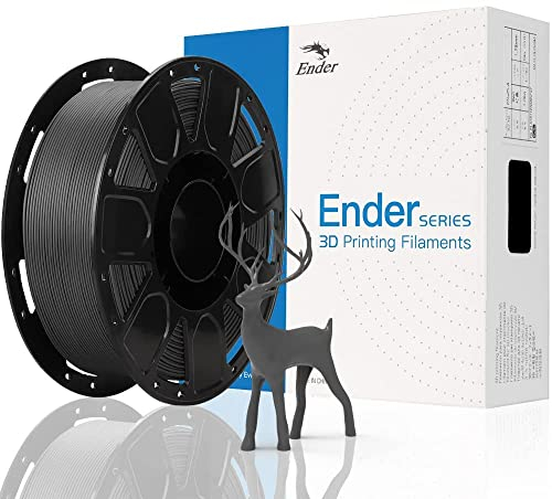 Creality Official Ender 3D Printer Filament 1.75mm PLA Filament, 1KG (2.2 LBS) Spool 3D Printing Materials for 3D Printers Black