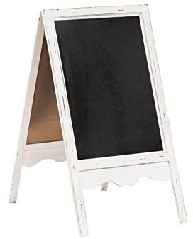 Biscottini Lavagna Nera Da pavimento 95x50x6 - Lavagna Bifacciale da Terra - Cavalletto Portamenu - Leggio Porta Menu - Lavagnetta cucina da Gesso Cancellabile - Cavalletto Espositore Pubblicitario