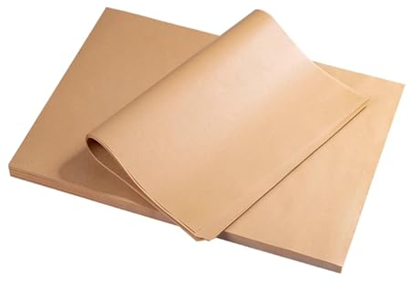 Logei Backpapier 100 Blatt ，Quadratisches Fettdicht Baking Paper ungebleichtem Pergamentpapier，Wasserdicht Antihaft Backpapier Braunes Pergamentpapier Backen Butterbrotpapier für Burger Sandwiches