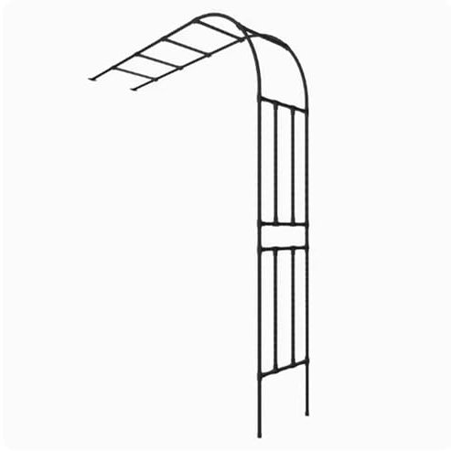 Grande arche de jardin demi-côté pour plantes grimpantes, tonnelles de jardin en treillis en métal pour arc de mariage, arches de support larges 120 cm, 150 cm, 180 cm, 240 cm(60x240x40CM/2.0x7.9x1.3f