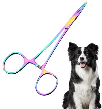 Fellschere für Haustiere,Gebogene Fellschere für Hunde - Ohrenhaarschere | Haustiertrimmung für Katzen, Hundeschere aus Edelstahl für Katzen, Hunde, Kätzchen, Haustiere