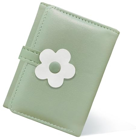 RUGBOL Portefeuille pour Filles, Joli Portefeuille pour Femmes, Petit Porte-Monnaie en Cuir, Porte-Monnaie, élégant, Jeune et Mignon, Porte-Cartes pour Femmes, Filles et Femmes (Vert)