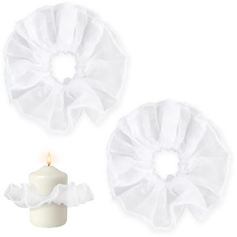 2 candele antigoccia, per comunione, per battesimi e candele da matrimonio, protezione antigoccia, per feste