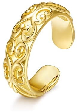 Bagues d'orteil en argent sterling 925 - Réglables - En filigrane - Pour femme - Bijou de corps - Cadeau pour femme