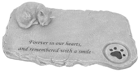 TOYANDONA Adornos para Lápidas Conmemorativas De Gato Piedra Conmemorativa para Mascotas Decoración De Jardín De Gatito Encantador para Jardín o Cementerio