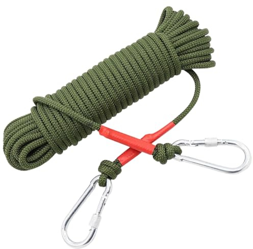 Corde D’Escalade en Nylon | Corde De Sécurité en Nylon 5m pour Travail Et Tirage,Équipement Outdoor Polyvalent pour Travail, Protection, Survie, Secours, Alpinisme, Parachutisme et Escalade Statique