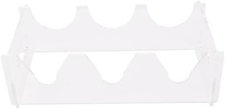 Zerodis 3 Bottle Wine Rack 3 Wine Bottle Holder Compact Modern Acrylic Storage Rack Fits Refrigerators Organizer Suitable for Cabinet Countertop Bar Basement Kitchen Bar