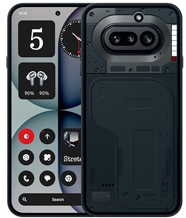 Nothing Phone (4a) - Triple Caméra 50MP, Ultra Zoom 70x, Smartphone Transparent, Batterie Longue Durée, Charge Rapide 50W, AMOLED 120Hz, Glyph Bar, 8GB+256GB - Noir