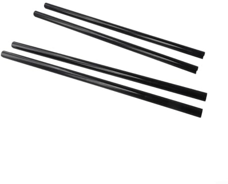 Kylarrörsskydd 4-pack för dekorativa rördöljande i hushålls- och lätta kommersiella värmeapplikationer 15 mm rörpassform (svart – 500 mm)