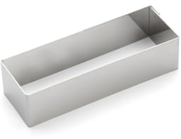 DE BUYER -3943.12 -cercle rectangle 12x4cm ht 3cm, Argent