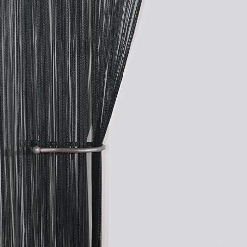 John Aird String Curtain Panel (Black)