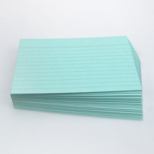 Office Line Office Line Karteikarten Blau 190g DIN A5, 100 Stück, liniert