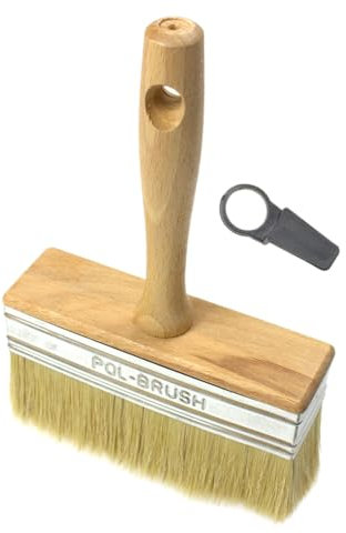 Cepillo de cerdas naturales para empapelado, pintura y vallas, Natural Bristle Hair, 30x130