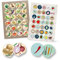 Logbuch-Verlag 59 Sticker Früchte Gemüse Kinder Aufkleber zum Basteln 4 und 3 cm Küche Ernährung Lebensmittel eigenes Kochbuch