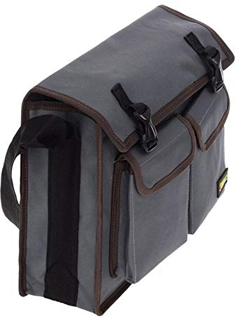 Multifunktionale Breite Oberseite Werkzeugtasche(Grau) Tragbare Aufbewahrungstasche, Geeignet für Werkzeug-Aufbewahrungstasche für Elektriker